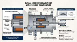 Harsh Environment LVDT with Pressure Isolation Tube